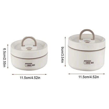 Round Picnic Lunchbox with Folding Handle for Kids