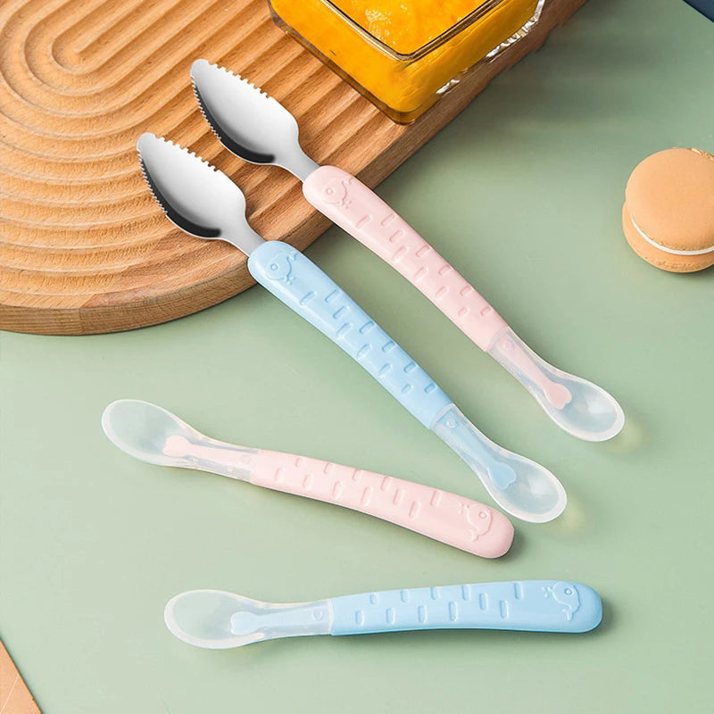Baby Fruit Double-headed Mud Scraping Spoon