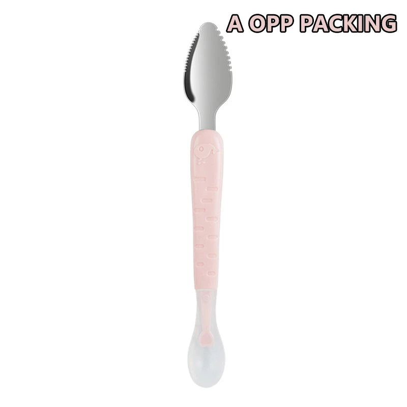 Baby Fruit Double-headed Mud Scraping Spoon