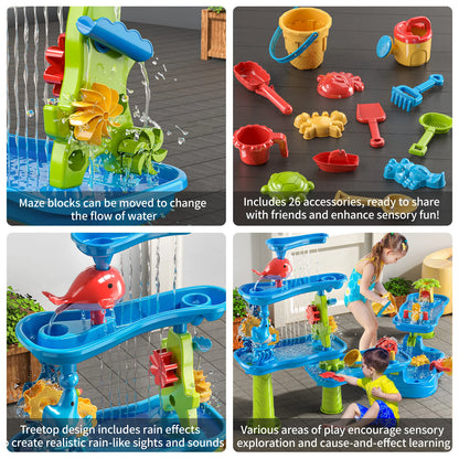 5-layer outdoor water game table toys