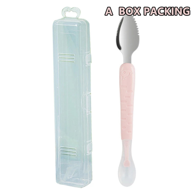 Baby Fruit Double-headed Mud Scraping Spoon