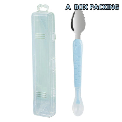Baby Fruit Double-headed Mud Scraping Spoon