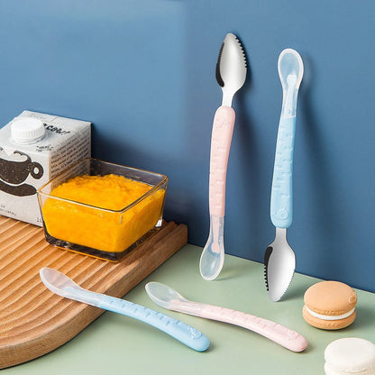 Baby Fruit Double-headed Mud Scraping Spoon
