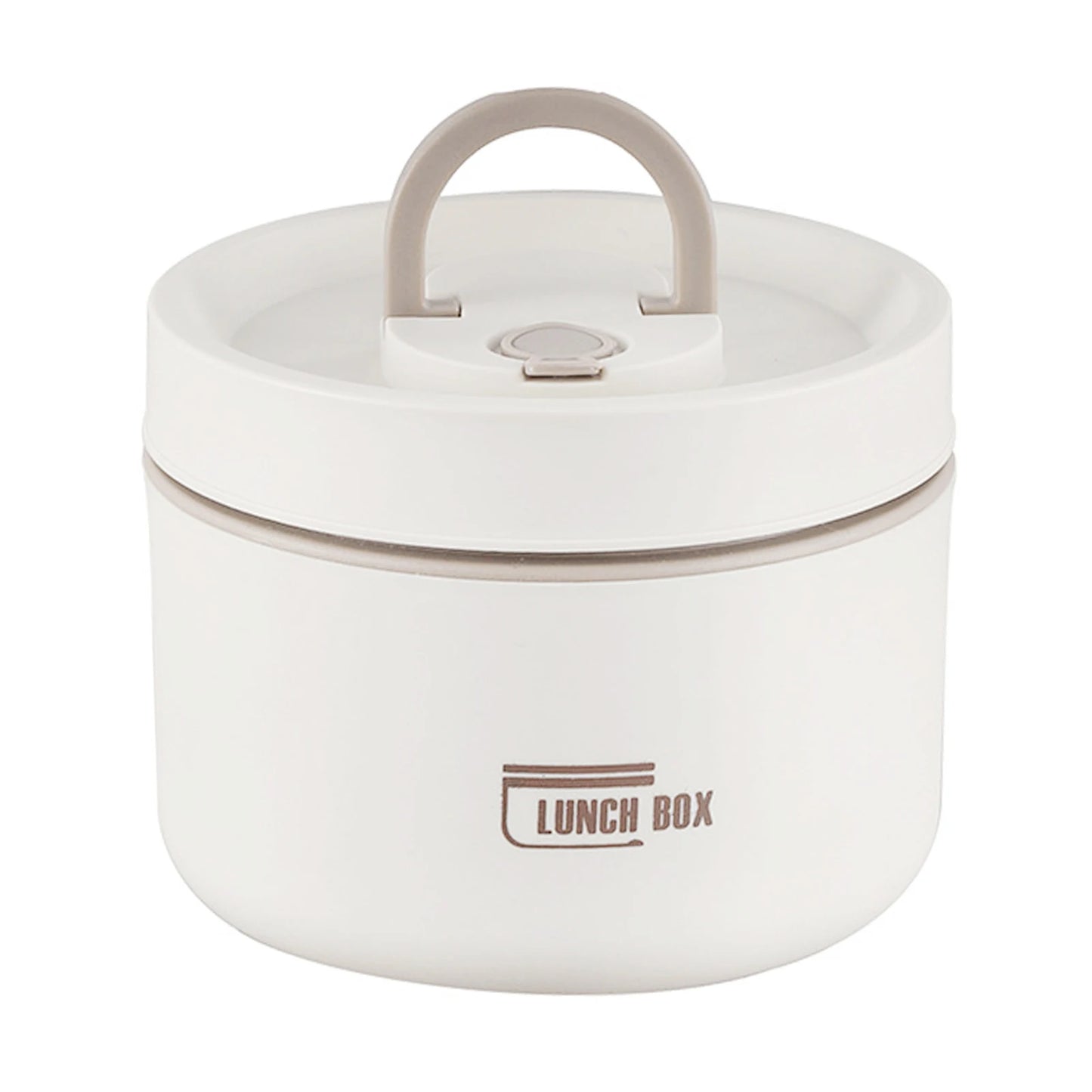Round Picnic Lunchbox with Folding Handle for Kids