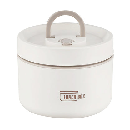 Round Picnic Lunchbox with Folding Handle for Kids